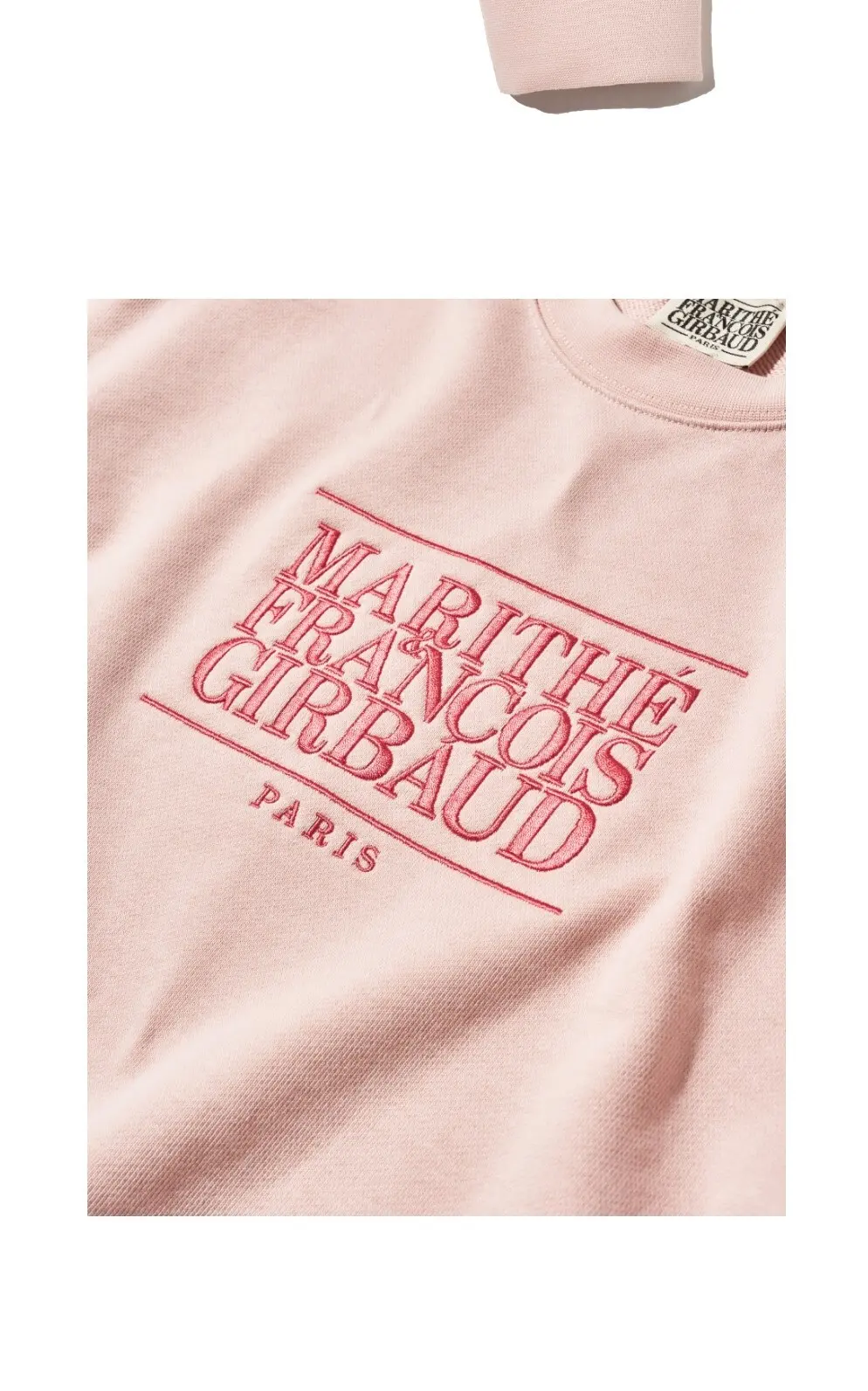 MARITHÉ FRANÇOIS GIRBAUD W Classic Logo Crop Sweatshirt Detail