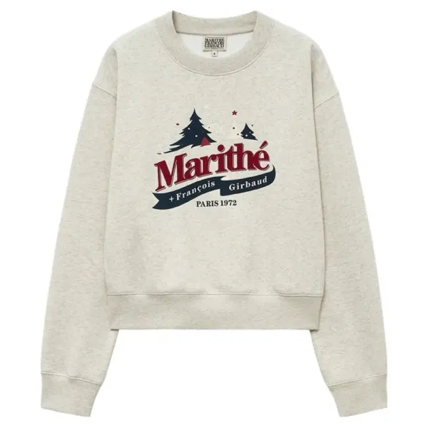 MARITHÉ FRANÇOIS GIRBAUD W Winter Chalet Crop Brushed Sweatshirt