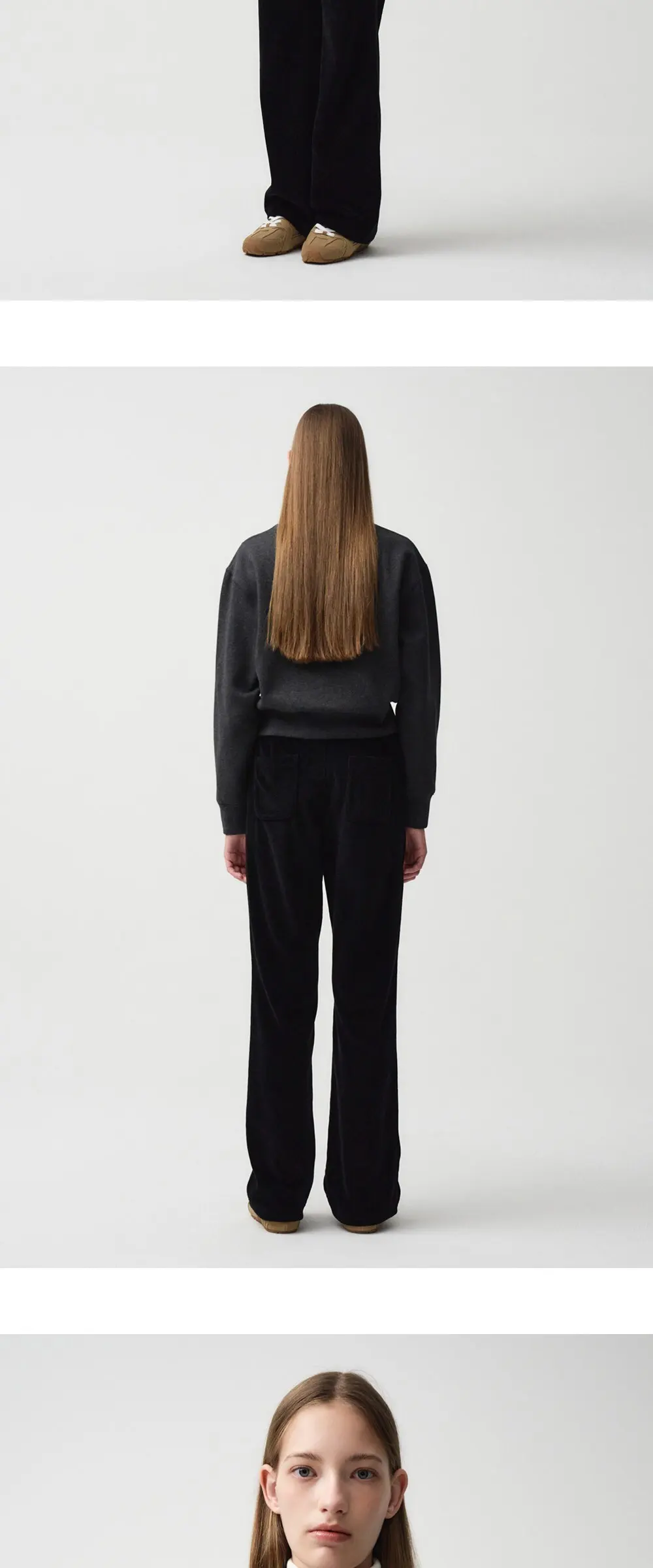 MARITHÉ FRANÇOIS GIRBAUD W Winter Chalet Crop Brushed Sweatshirt Detail