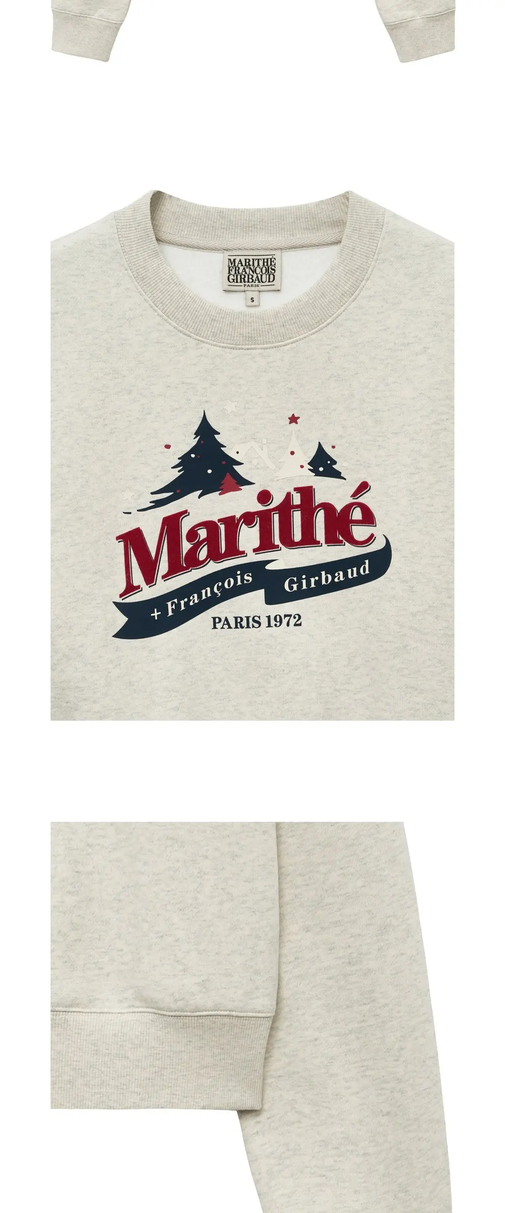 MARITHÉ FRANÇOIS GIRBAUD W Winter Chalet Crop Brushed Sweatshirt Detail