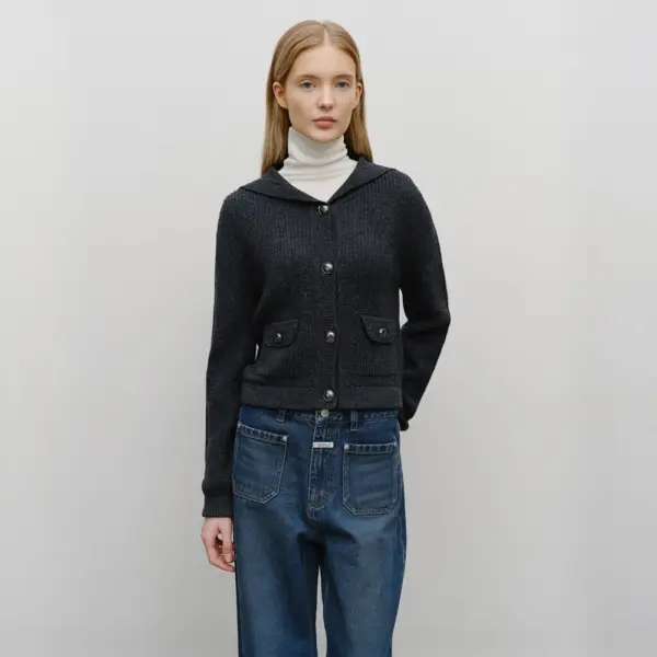 MARITHÉ FRANÇOIS GIRBAUD Women's W Sailor Rib Knit Cardigan