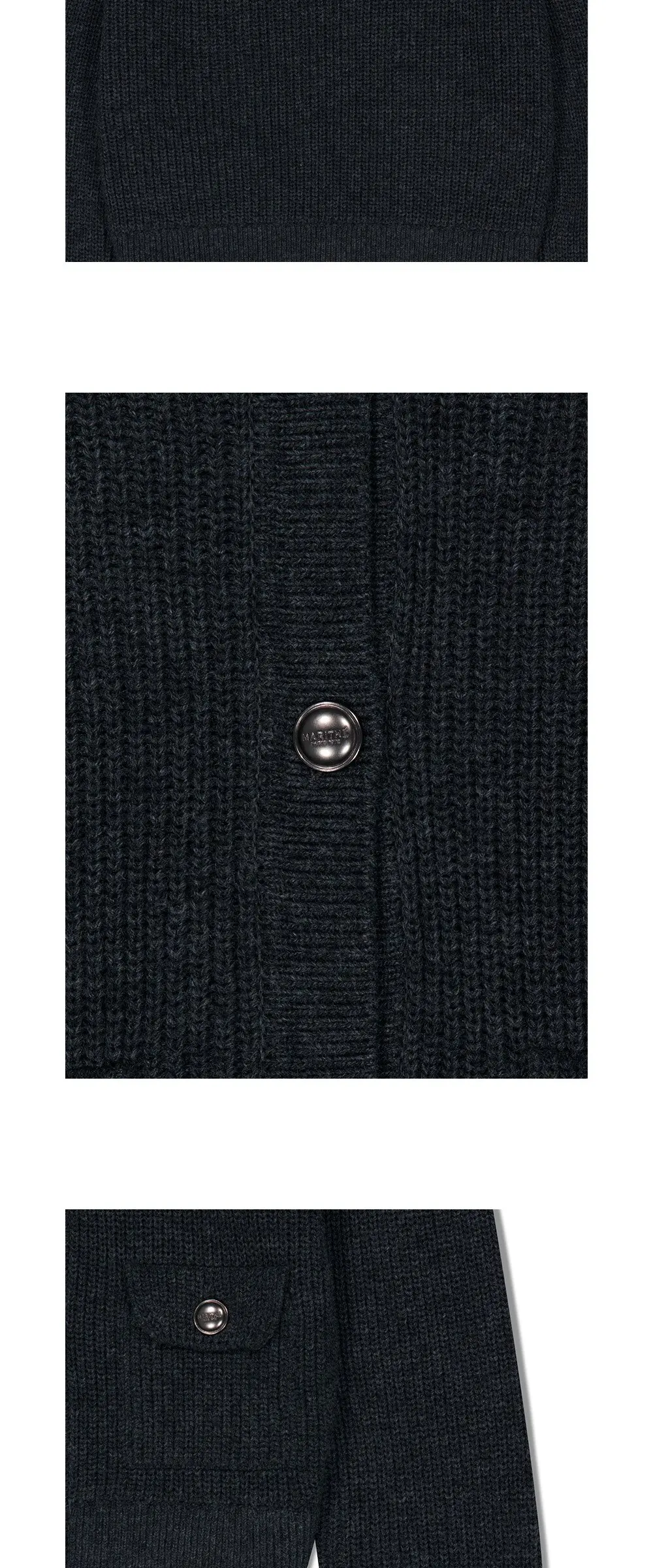 MARITHÉ FRANÇOIS GIRBAUD Women's W Sailor Rib Knit Cardigan Detail