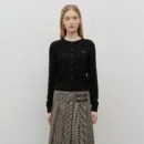 MARITHÉ FRANÇOIS GIRBAUD Women's W Half Knit Round Neck Cardigan Set