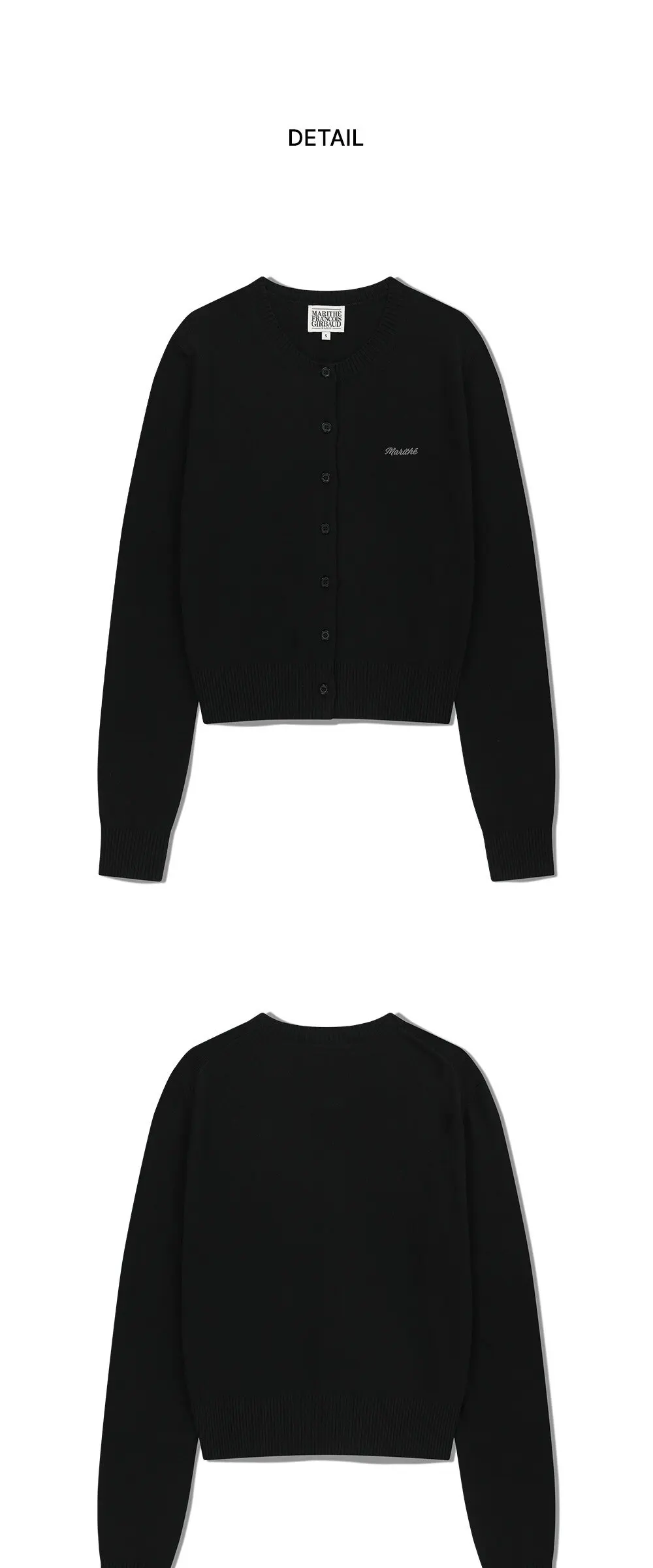 MARITHÉ FRANÇOIS GIRBAUD Women's W Half Knit Round Neck Cardigan Set Detail