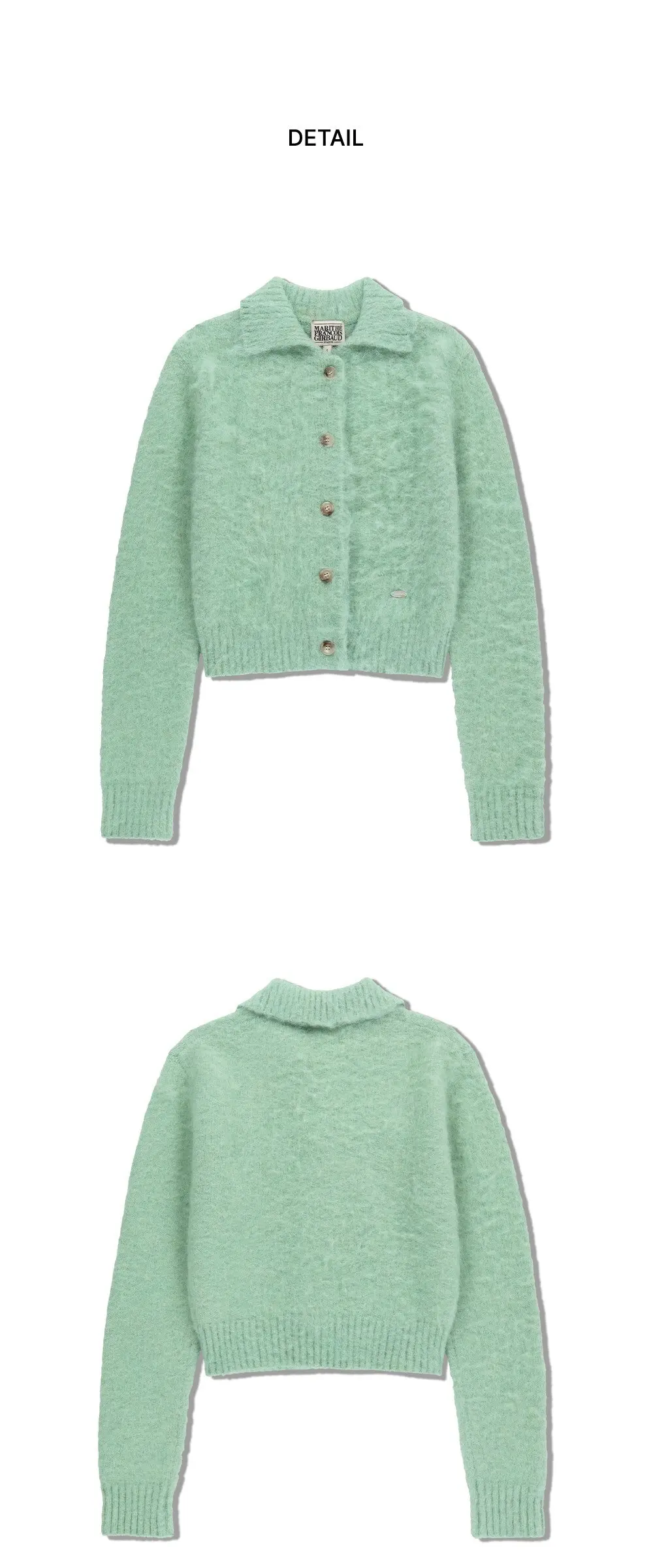 MARITHÉ FRANÇOIS GIRBAUD Women's W HAIRY COLLAR CARDIGAN Detail