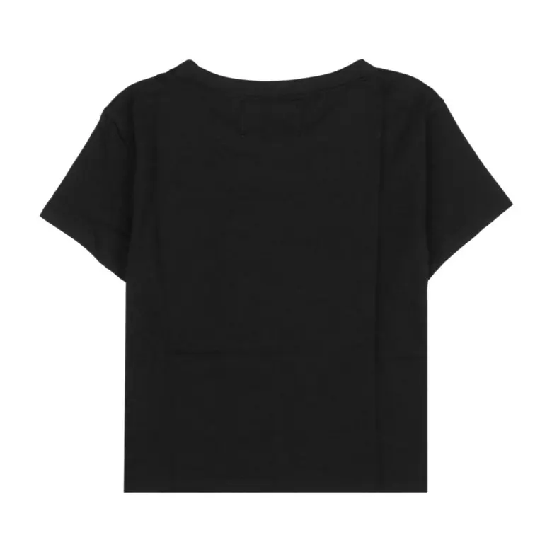 MATIN KIM Logo Crop Top Women's Short-Sleeve Cotton T-Shirt MK2400TS041M, S/M Detail