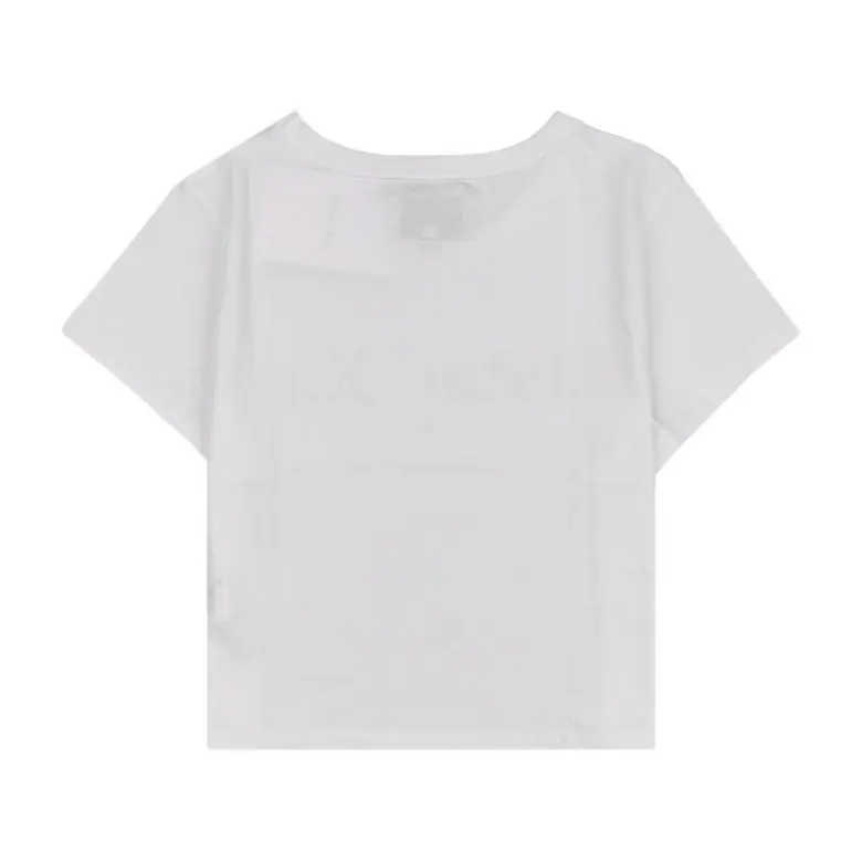 MATIN KIM Logo Crop Top Women's Short-Sleeve Cotton T-Shirt MK2400TS041M, S/M Detail