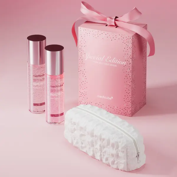 medicube PDRN Pink Collagen Glow Jelly Mist Serum Double Set 100 ml x 2