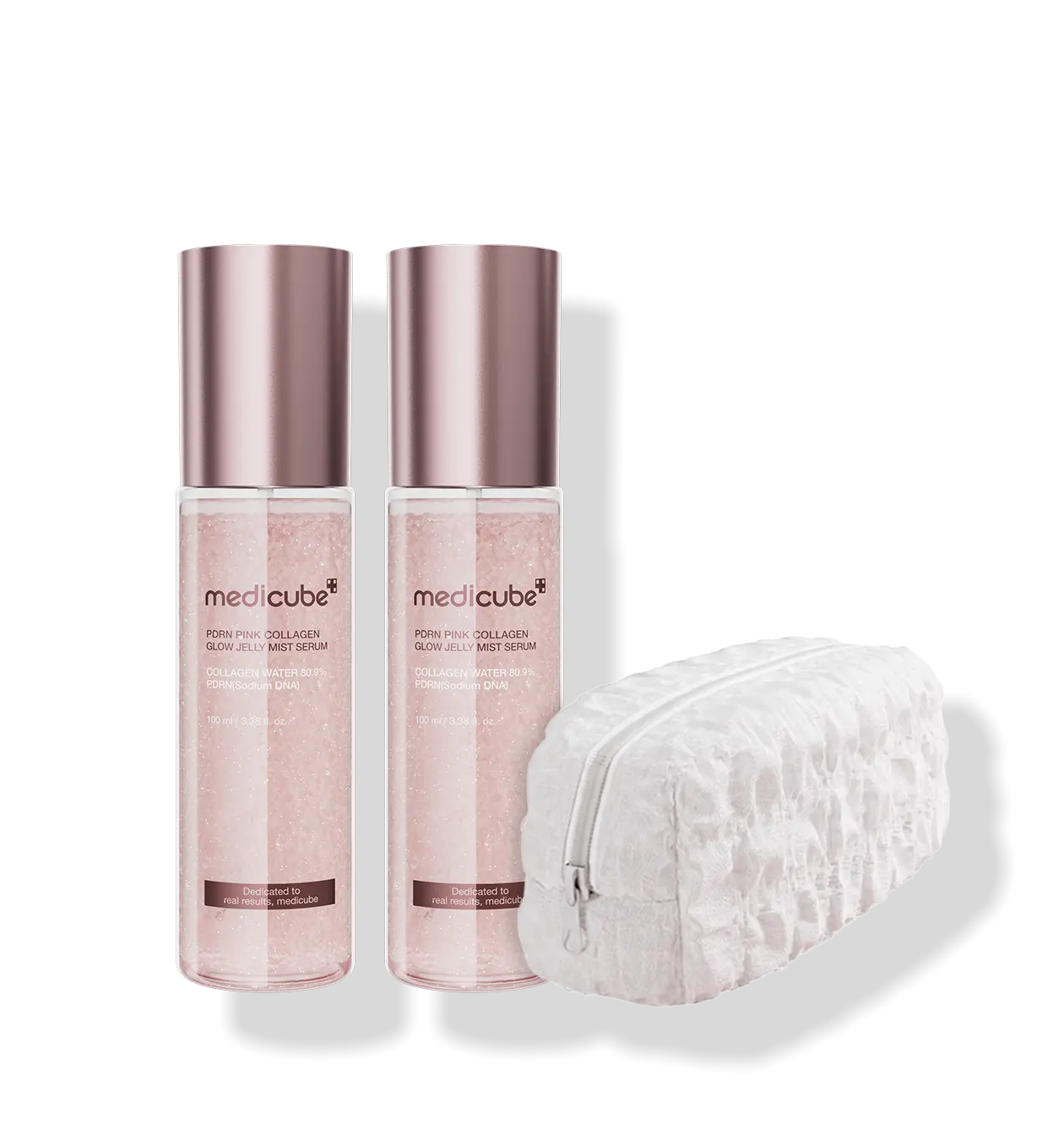 medicube PDRN Pink Collagen Glow Jelly Mist Serum Double Set 100 ml x 2