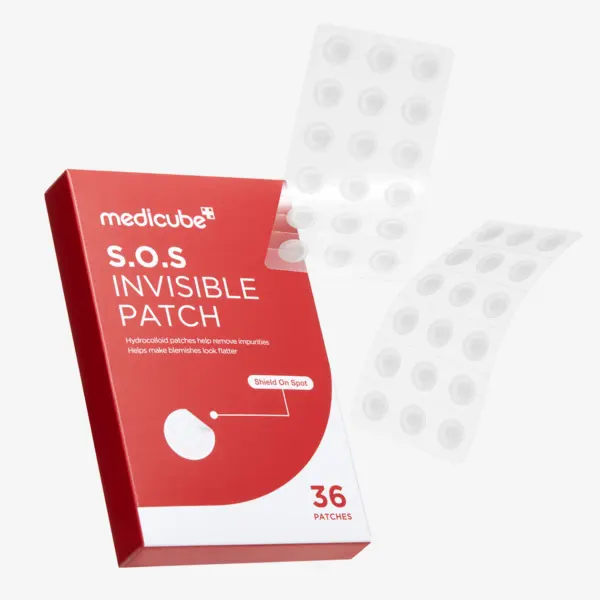 medicube S.O.S Invisible Patch 36 Patches (Hydrocolloid Spot Patch)