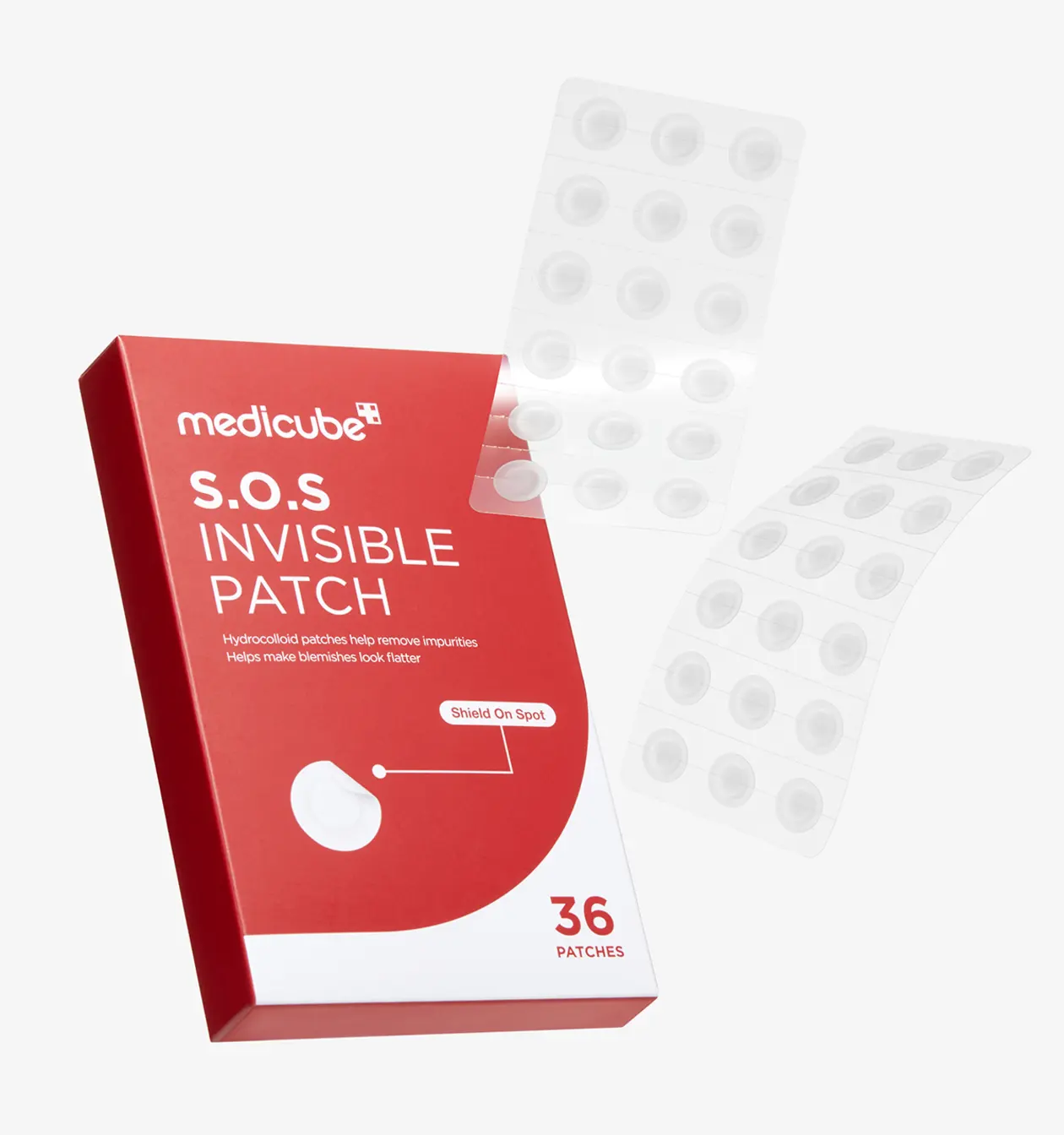 medicube S.O.S Invisible Patch 36 Patches (Hydrocolloid Spot Patch)