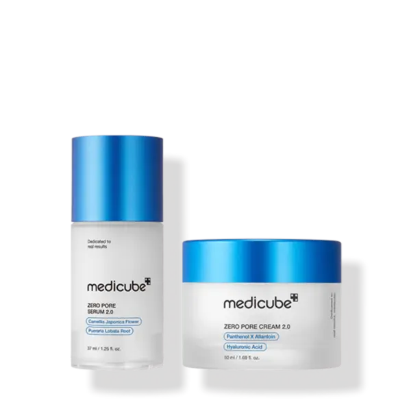 medicube Zero Pore 2-Item Set - Zero Pore Serum 2.0 37ml + Zero Pore Cream 2.0 50ml
