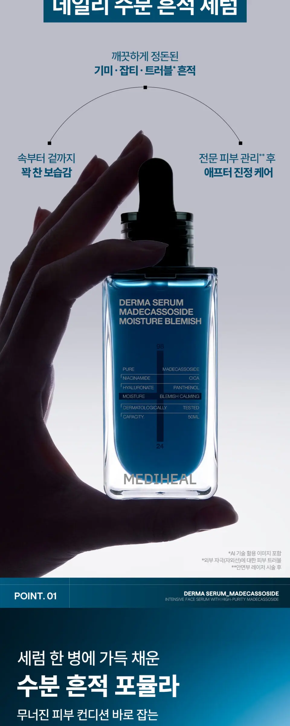 MEDIHEAL Derma Serum Madecassoside Moisture Blemish 50ml Detail