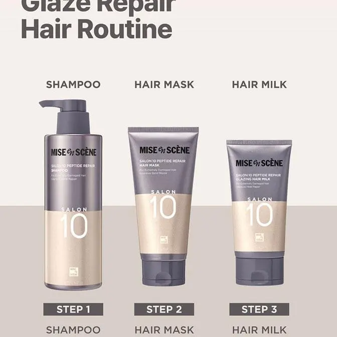Mise En Scene Salon 10 Peptide Repair Glazing Hair Milk 150ml (Set/Single) Detail