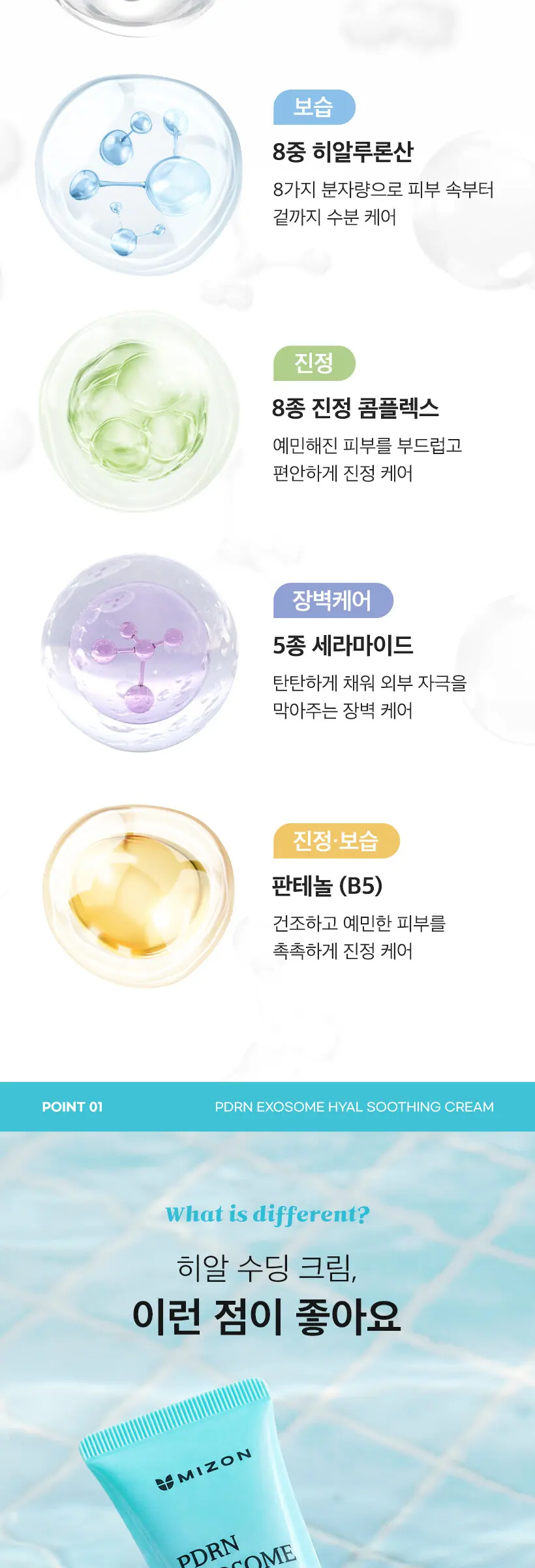 MIZON PDRN EXOSOME Hyal Soothing Cream 30ml Detail