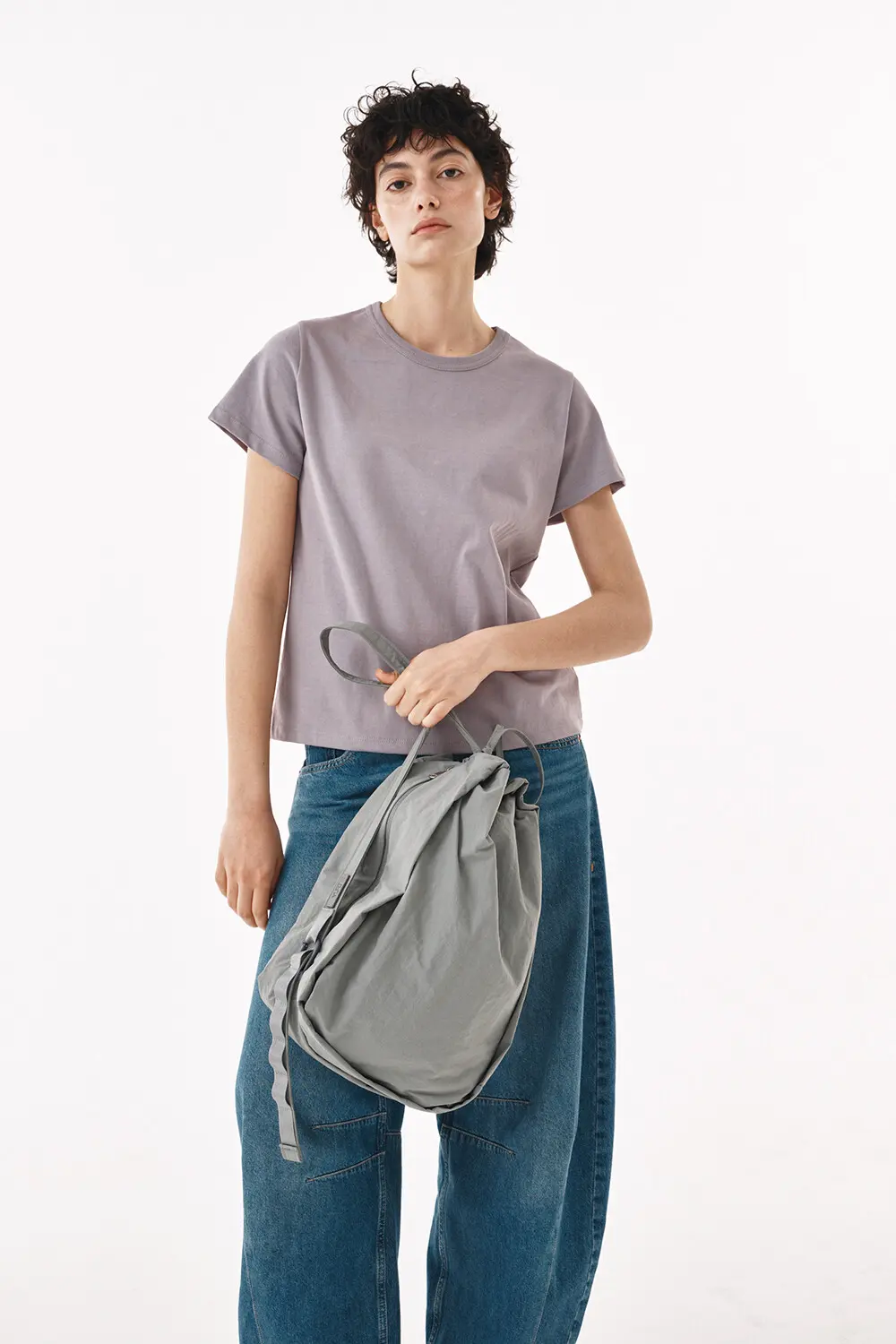 PETA Nylon Shoulder Bag 2 Colors Detail