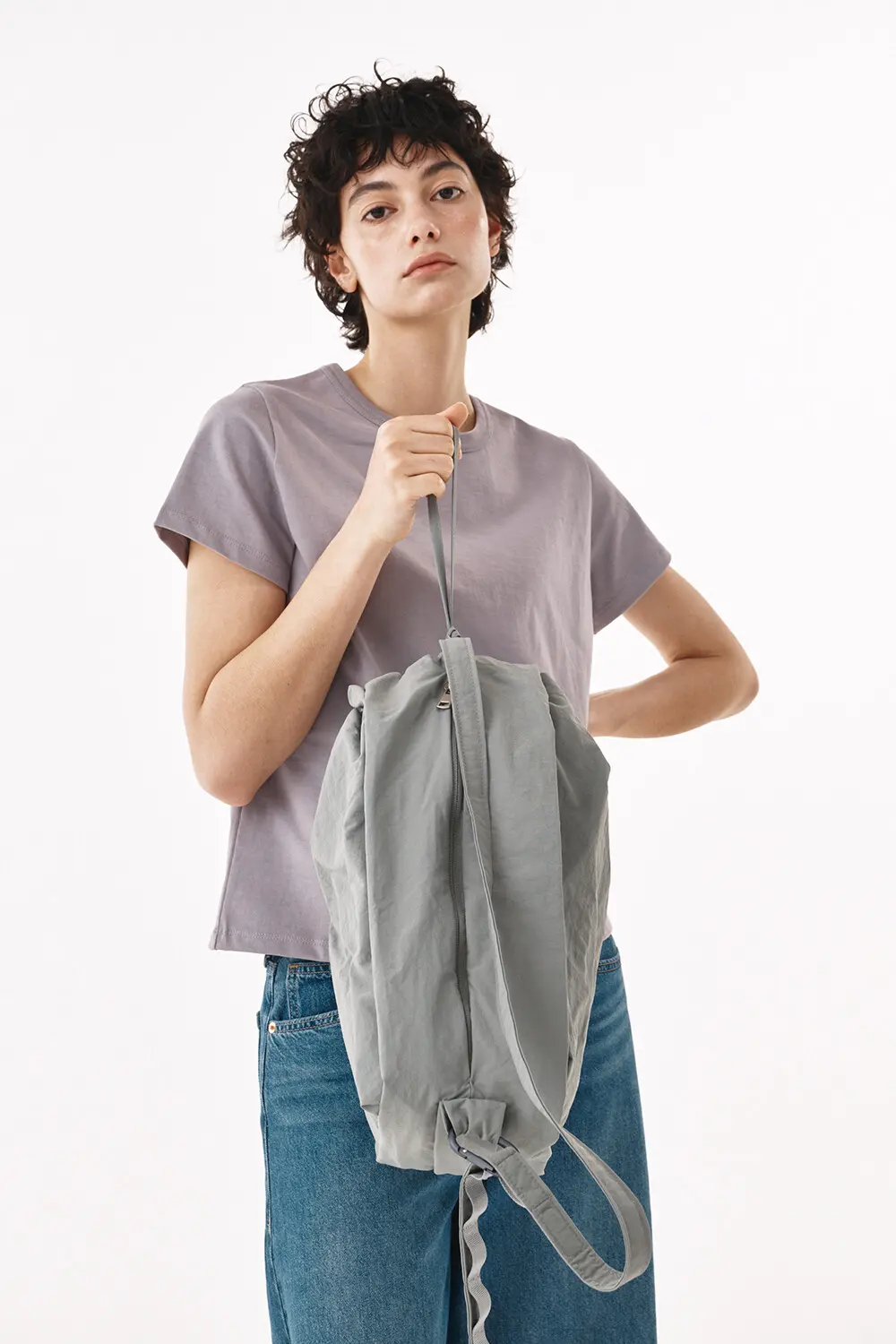 PETA Nylon Shoulder Bag 2 Colors Detail