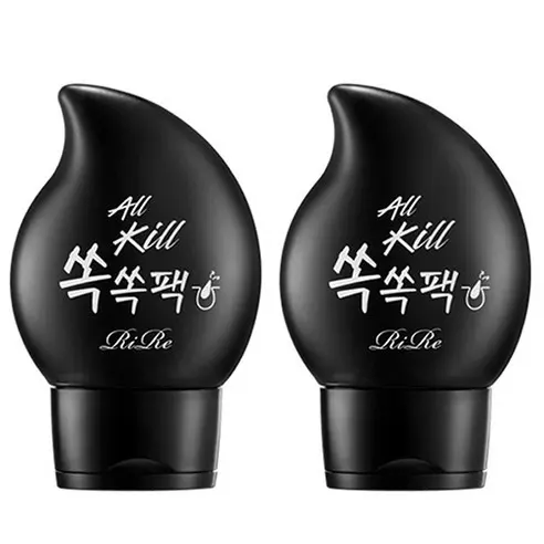 RiRe All Kill Ssok Ssok PackRiRe All Kill Ssok Ssok Pack Blackhead Peel-Off Charcoal Pack 40ml×2 Packs