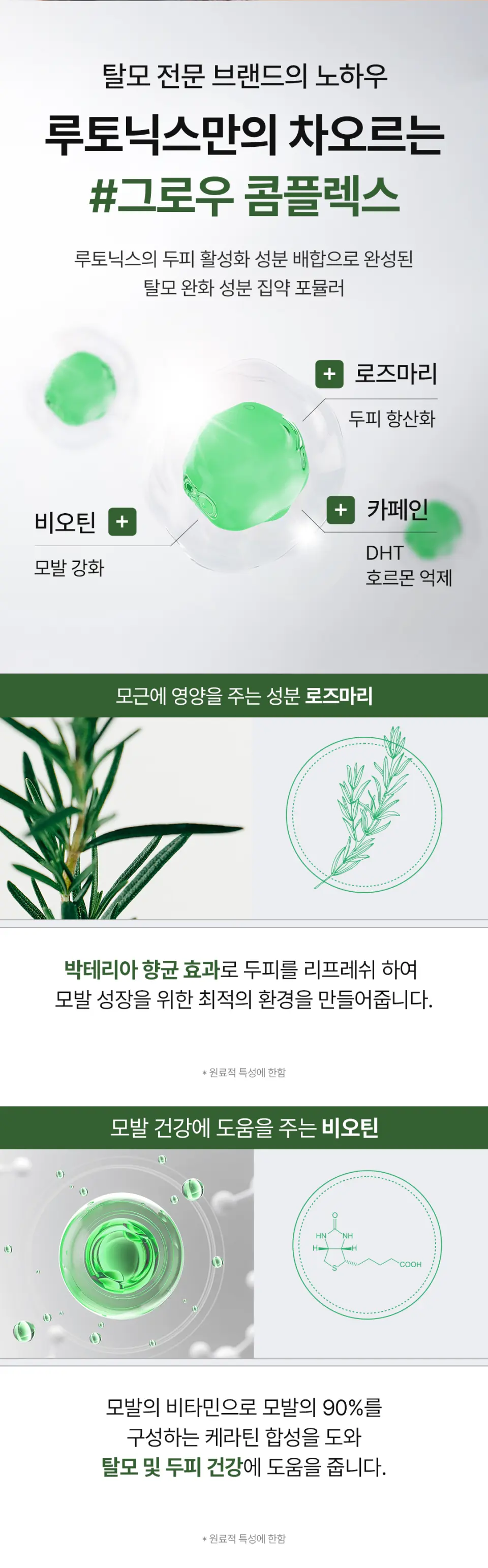 ROOTONIX Rosemary Biotin Scalp Tonic 100ml Detail
