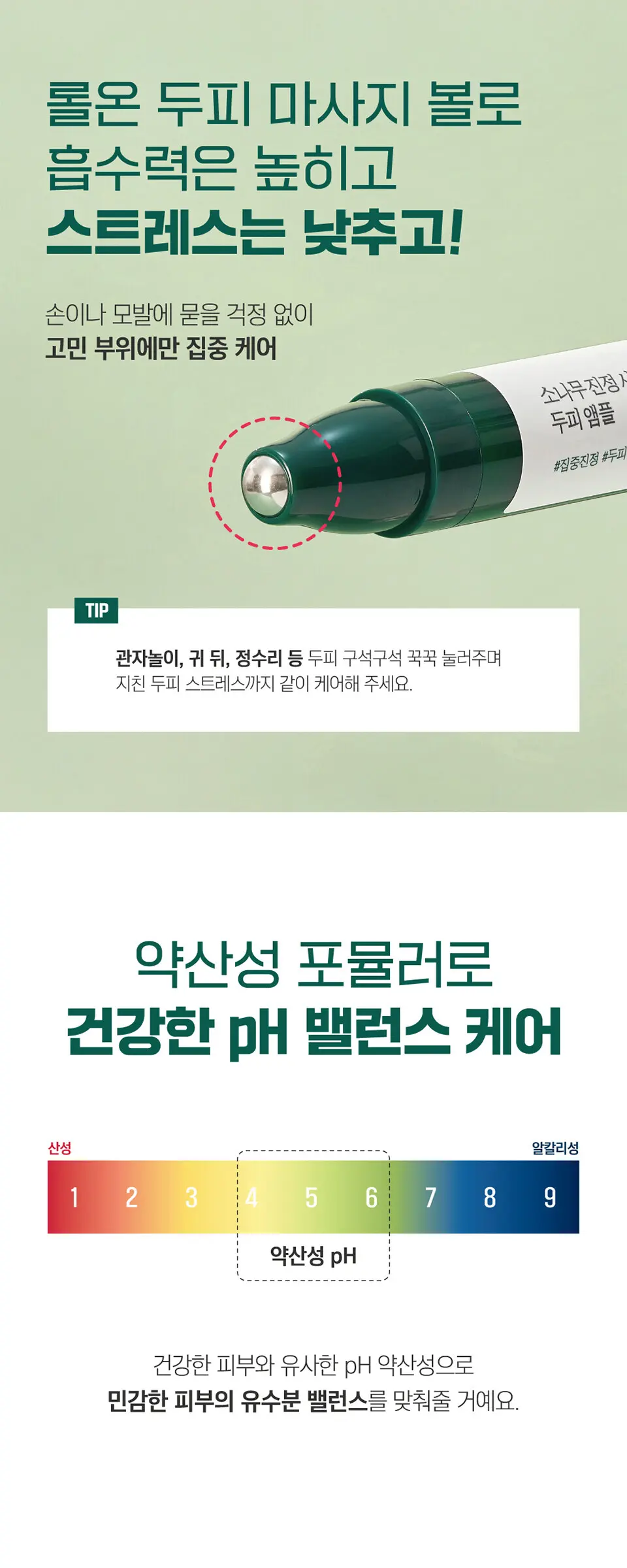 ROUND LAB Pine Calming Cica Scalp Ampoule 15ml Detail