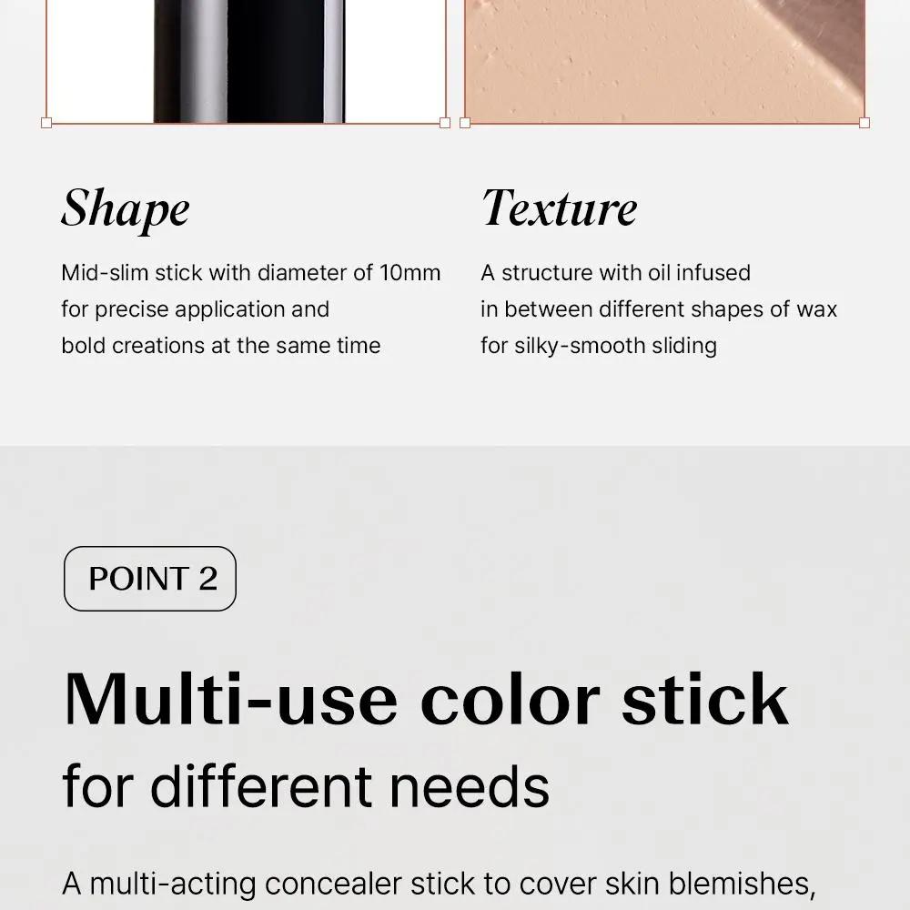THE SAEM Cover Perfection Stick Concealer (6 Colors) Detail
