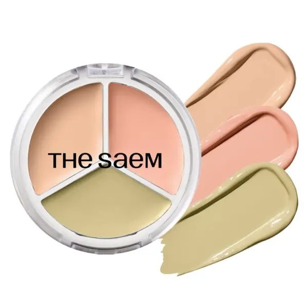 THE SAEM Cover Perfection Triple Pot Concealer Glow 6g