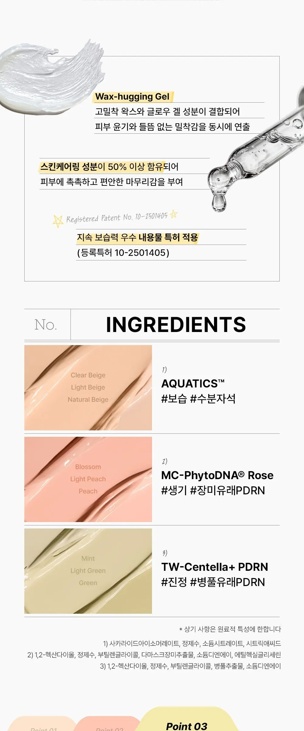 THE SAEM Cover Perfection Triple Pot Concealer Glow 6g 21N 1 Count Detail
