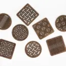 Yun Yonghan Traditional Wooden Lattice Cup Coaster - Walnut