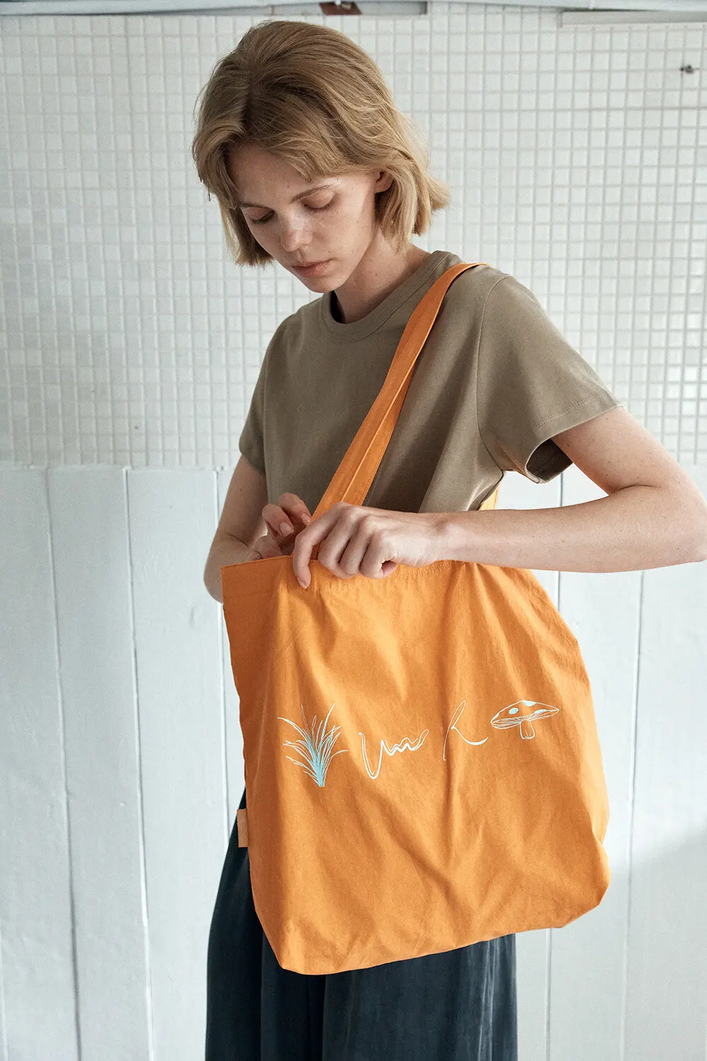 YURT TOA Eco Bag Cotton Tote Shoulder Bag (3 Colors) Detail