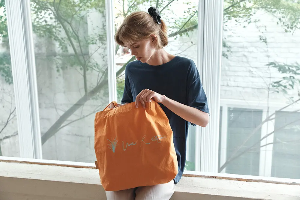 YURT TOA Eco Bag Cotton Tote Shoulder Bag (3 Colors) Detail