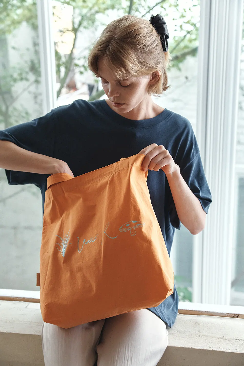 YURT TOA Eco Bag Cotton Tote Shoulder Bag (3 Colors) Detail