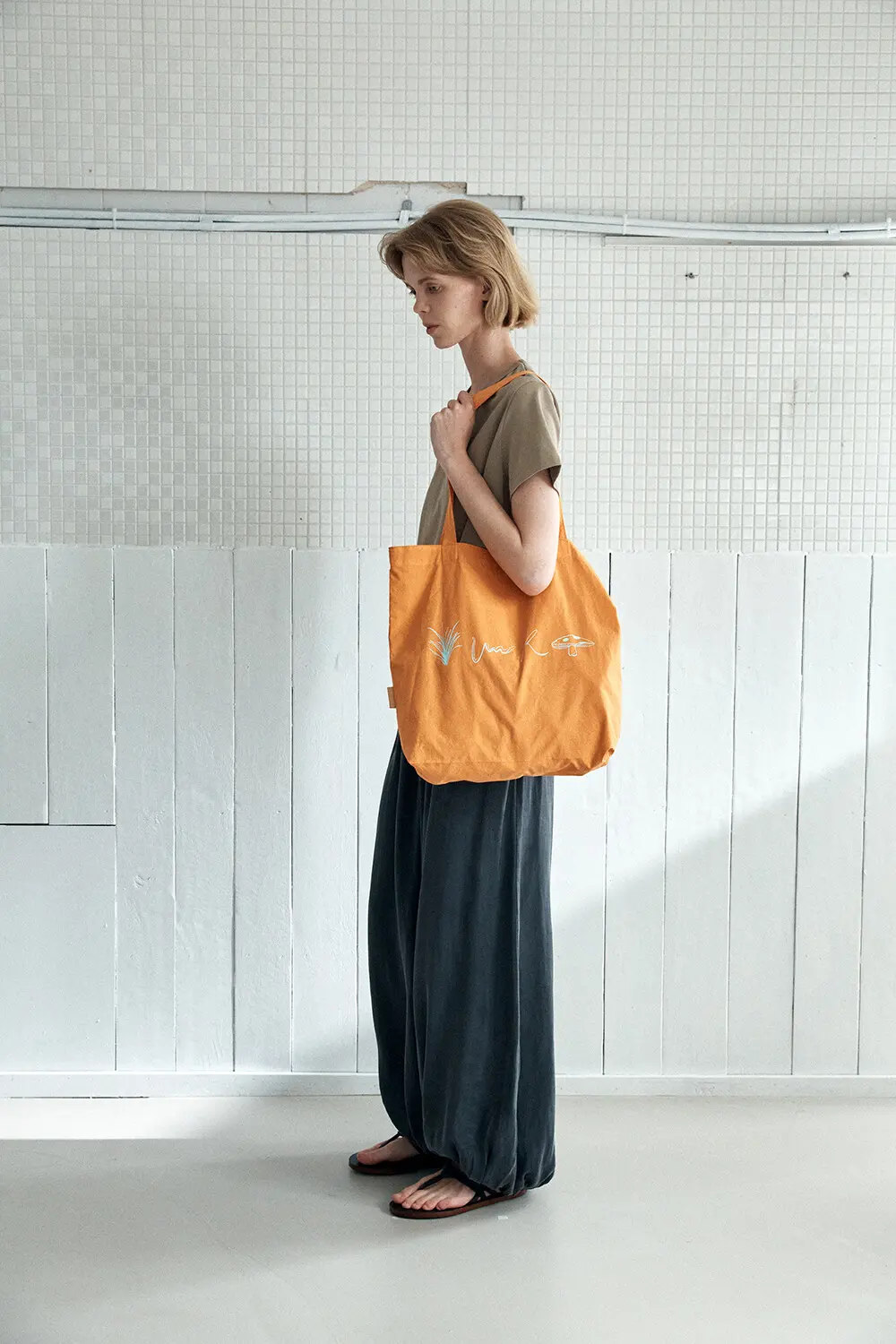 YURT TOA Eco Bag Cotton Tote Shoulder Bag (3 Colors) Detail