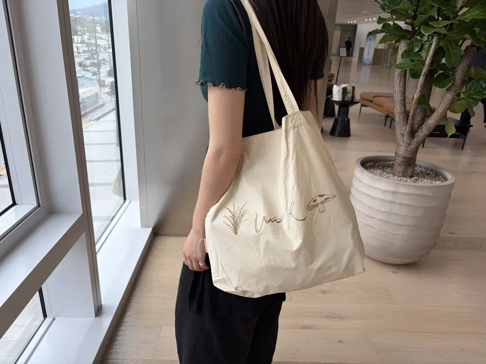 YURT TOA Eco Bag Cotton Tote Shoulder Bag (3 Colors) Detail