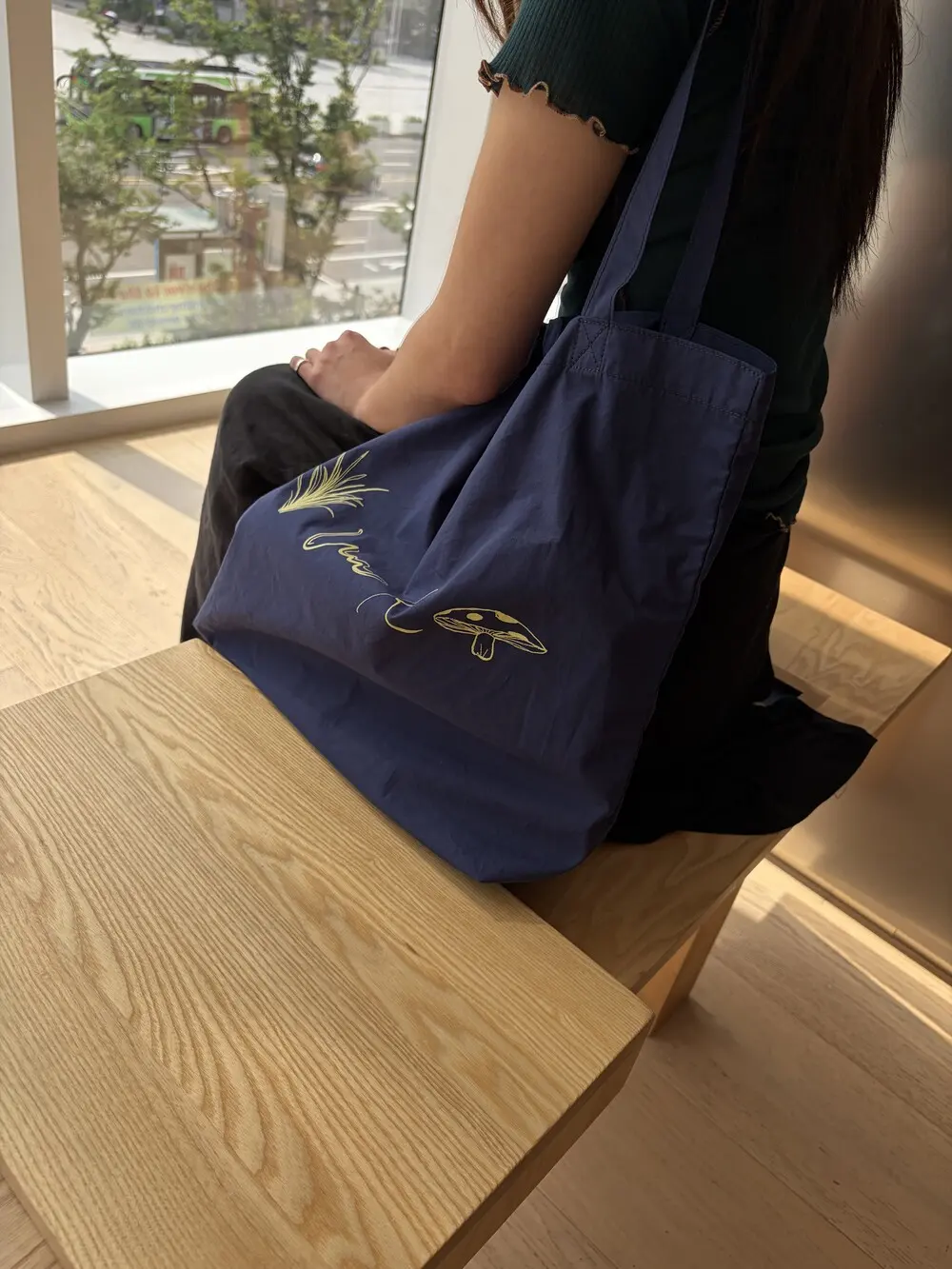 YURT TOA Eco Bag Cotton Tote Shoulder Bag (3 Colors) Detail