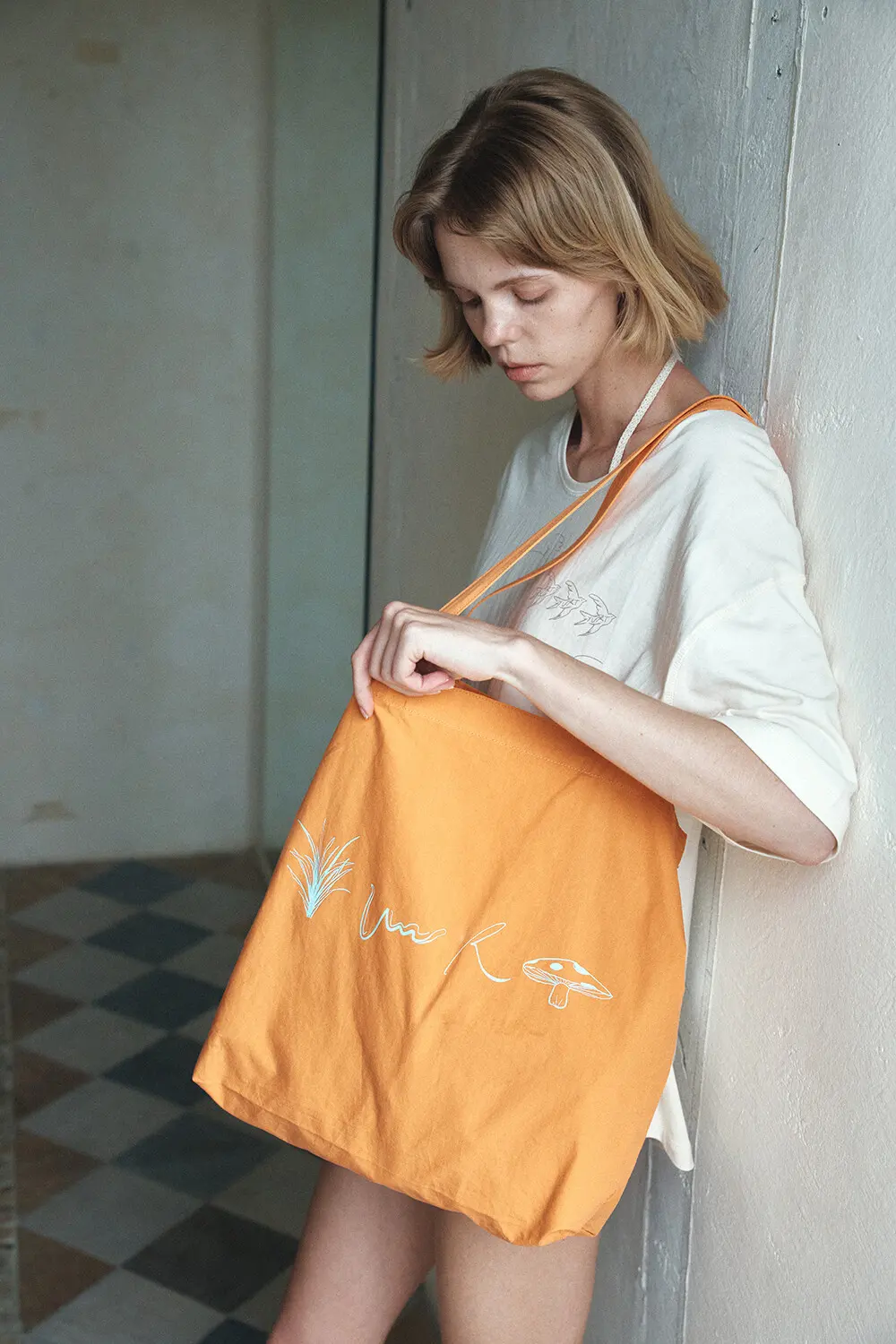 YURT TOA Eco Bag Cotton Tote Shoulder Bag (3 Colors) Detail