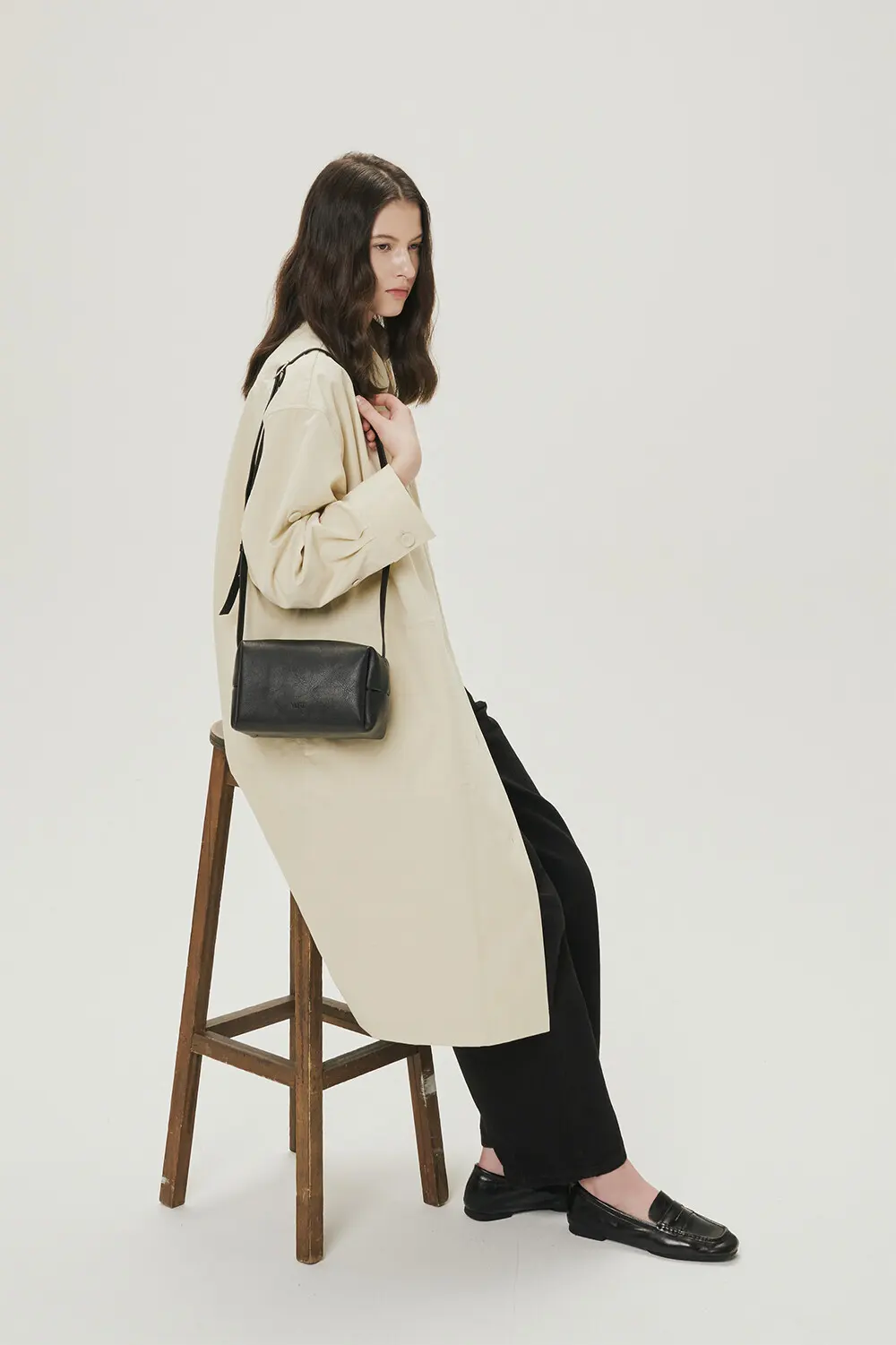 YURT Tofu Leather Shoulder Crossbody Bag (4 Colors) Detail