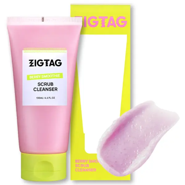 ZIGZAG Berry Smoothie Scrub Cleanser 130ml