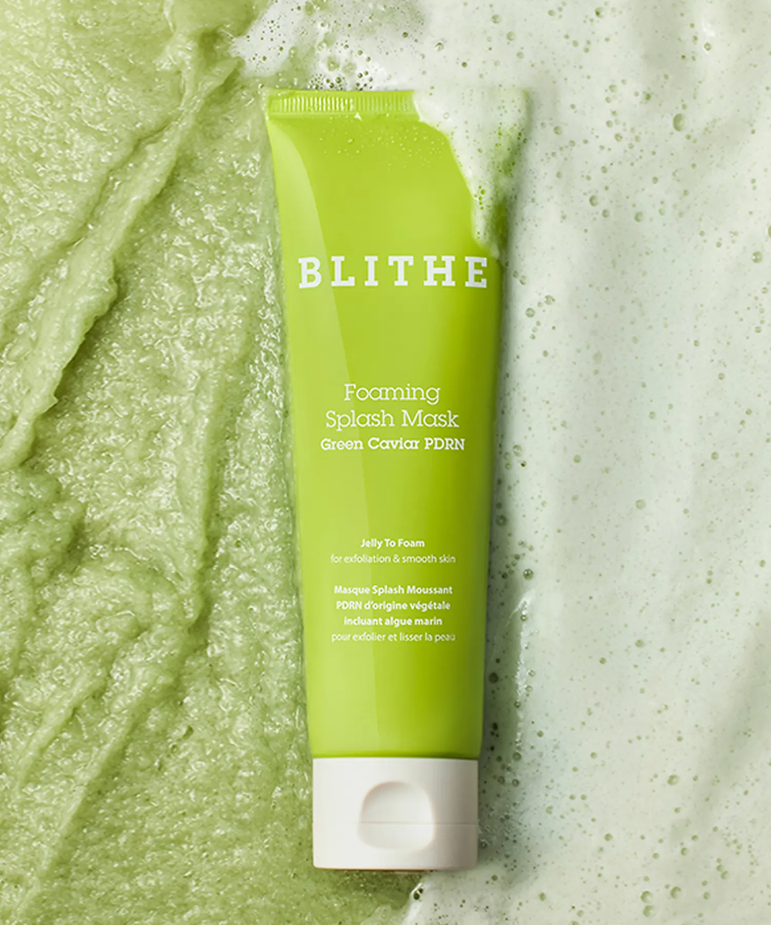 BLITHE Foaming Splash Mask Green Caviar PDRN Jelly To Form 120g