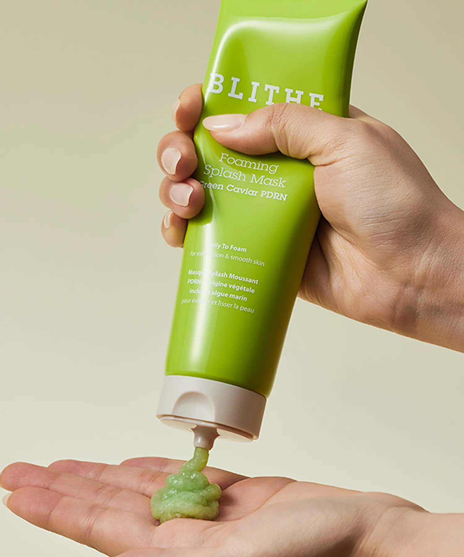 BLITHE Foaming Splash Mask Green Caviar PDRN Jelly To Form 120g