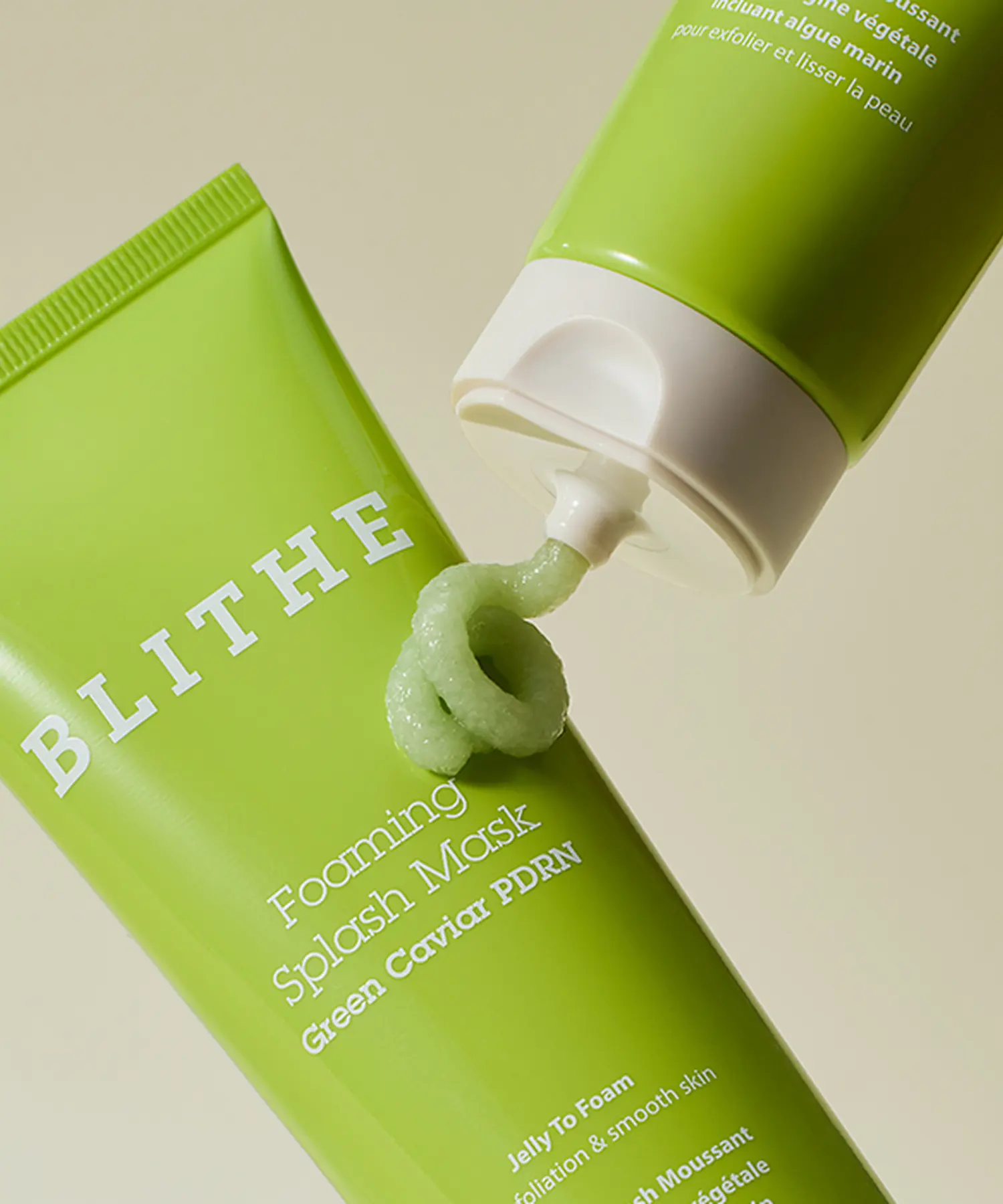 BLITHE Foaming Splash Mask Green Caviar PDRN Jelly To Form 120g