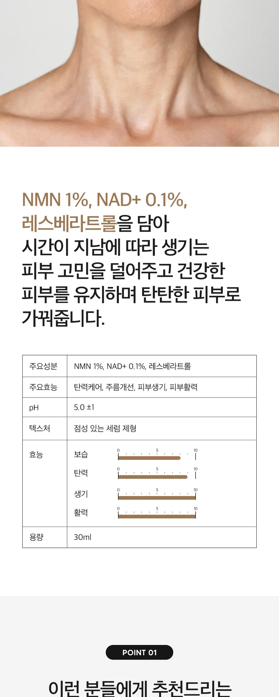 엔엠엔 1퍼센트 리뉴잉 세럼 30ml Detail