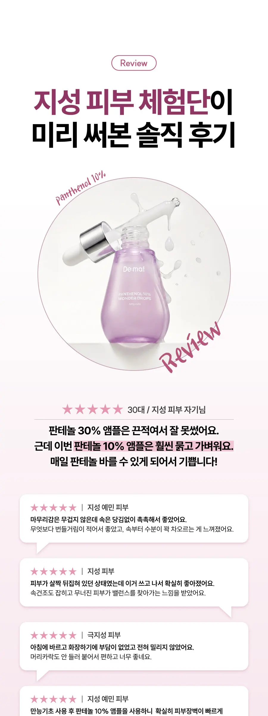 판테놀 10% 앰플 60ml Detail