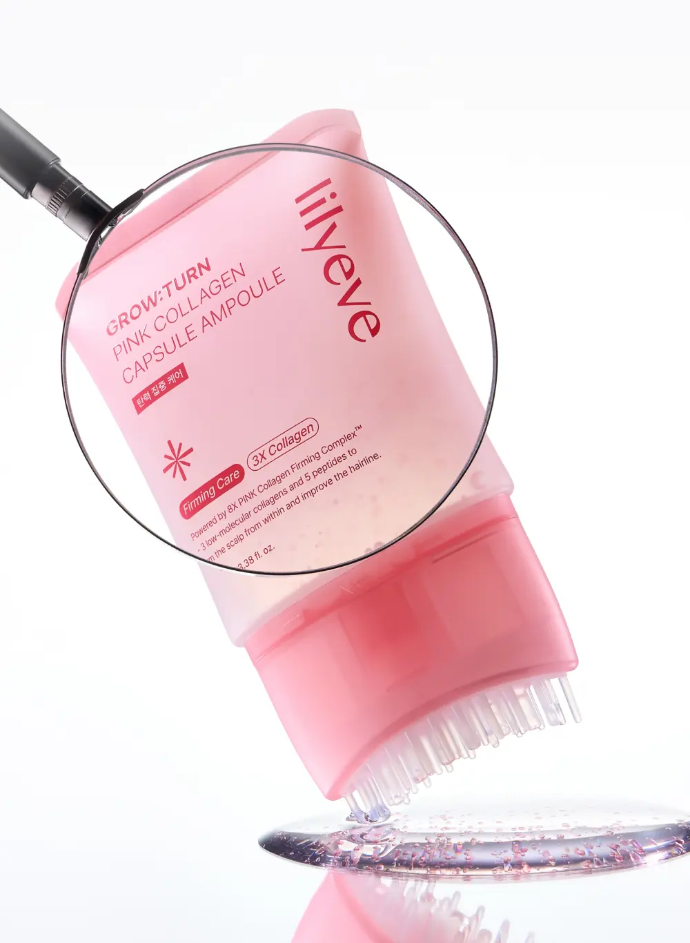 그로우턴 핑크 콜라겐 캡슐 브러쉬 앰플 100ml 1개 Detail