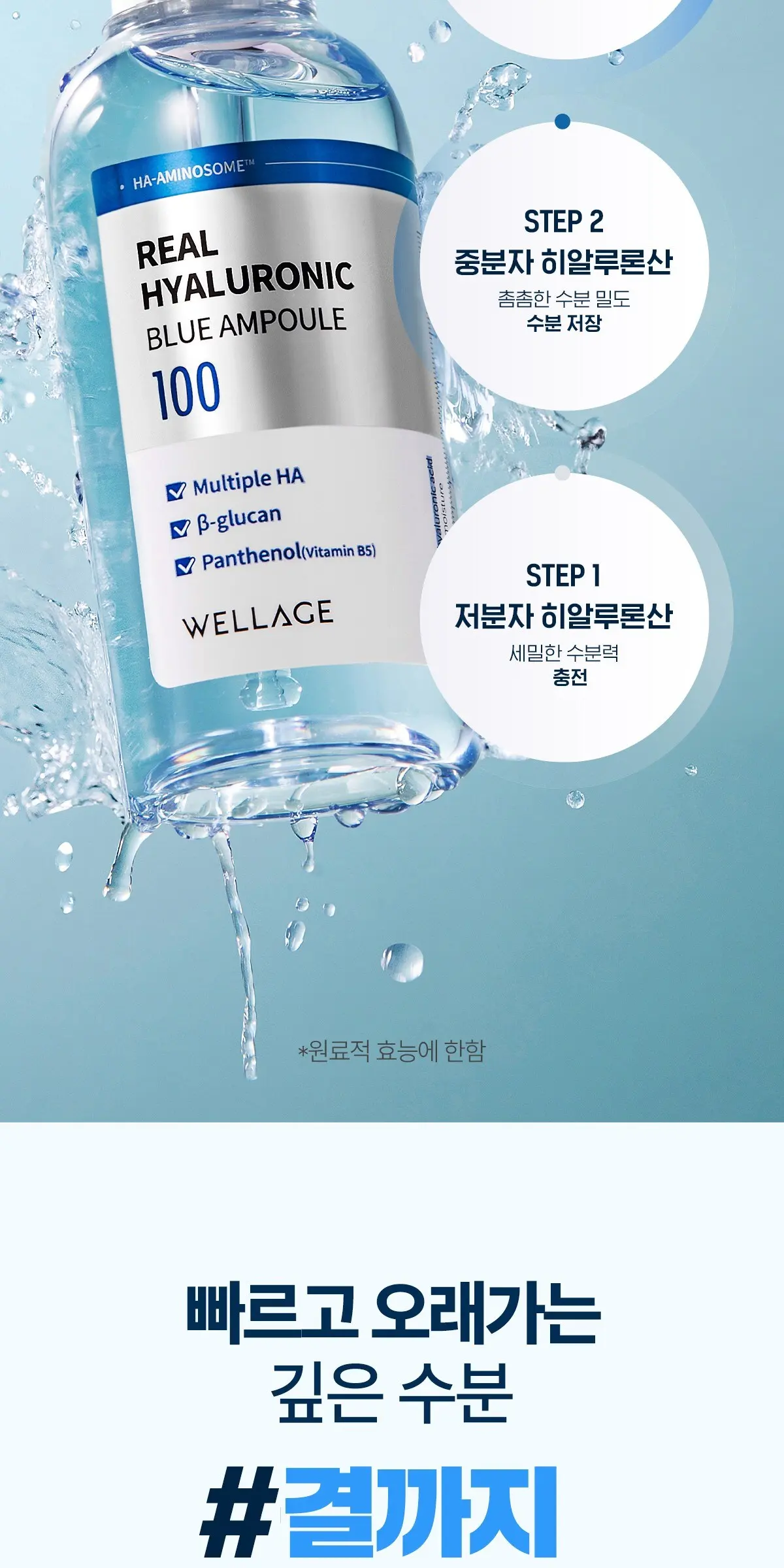 웰라쥬 리얼 히알루로닉 블루 앰플, 100ml, 1개 Detail
