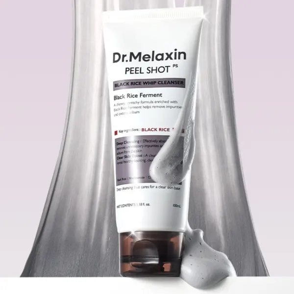 Dr. Melaxin Peel Shot PS Black Rice Whip Foam Cleanser 100ml