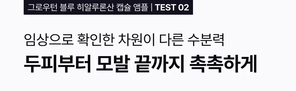 그로우턴 블루 히알루론산 캡슐 브러쉬 앰플 100ml 1개 Detail