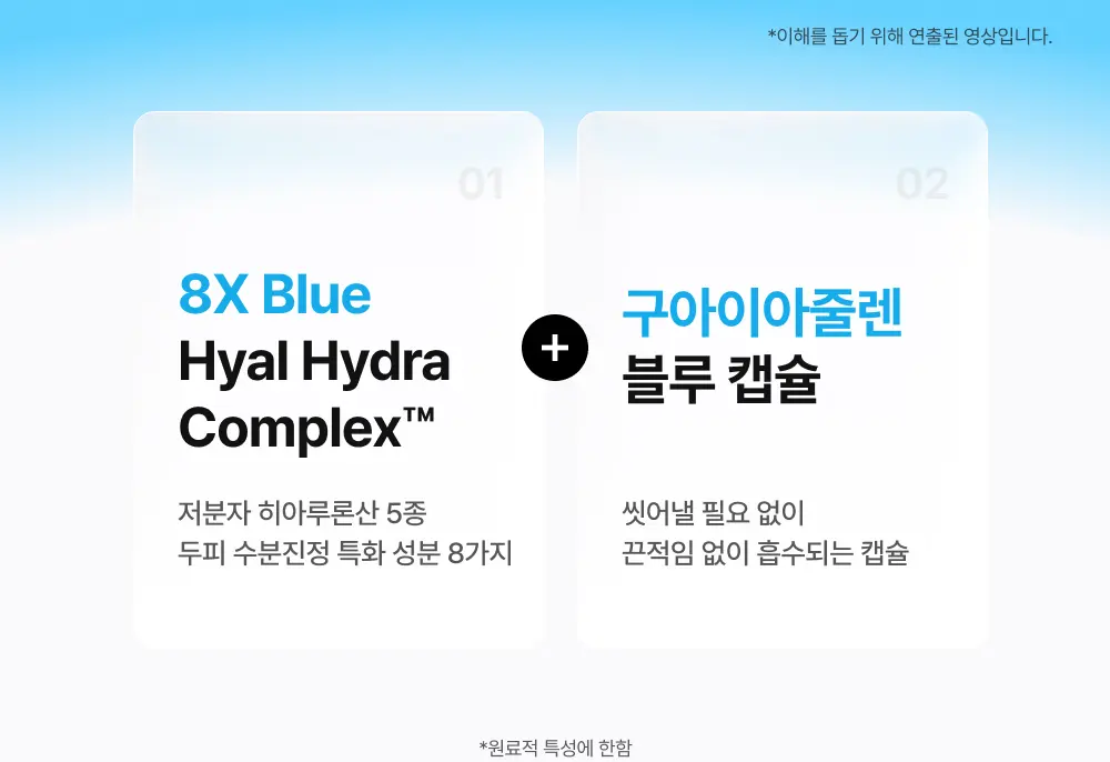 그로우턴 블루 히알루론산 캡슐 브러쉬 앰플 100ml 1개 Detail