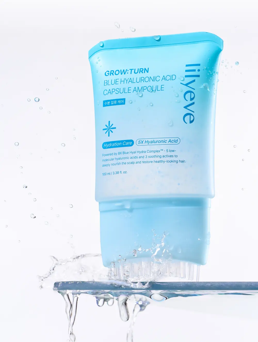 그로우턴 블루 히알루론산 캡슐 브러쉬 앰플 100ml 1개 Detail