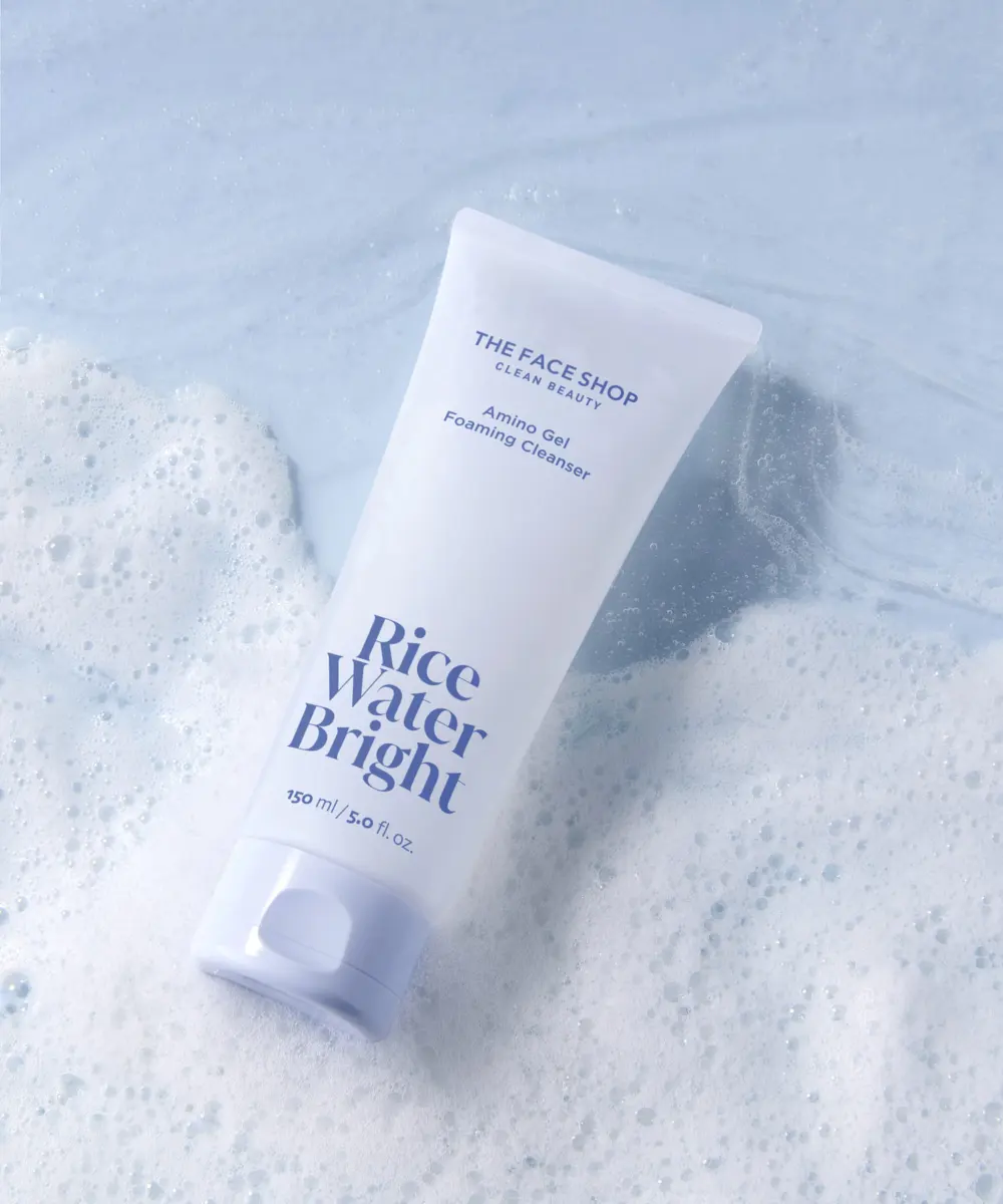 THE FACE SHOP Rice Water Bright Amino Gel Foaming Cleanser 150ml