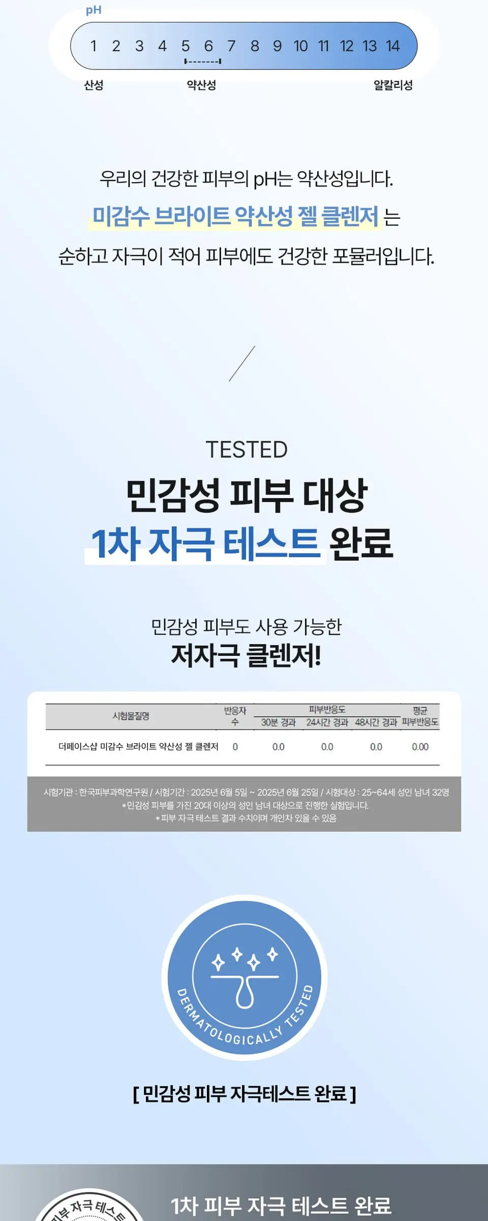미감수 브라이트 약산성 젤클렌저 150ml Detail